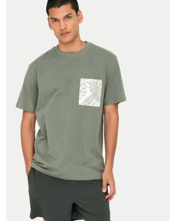Tricou barbati,  304953149, Bumbac, Verde, Verde