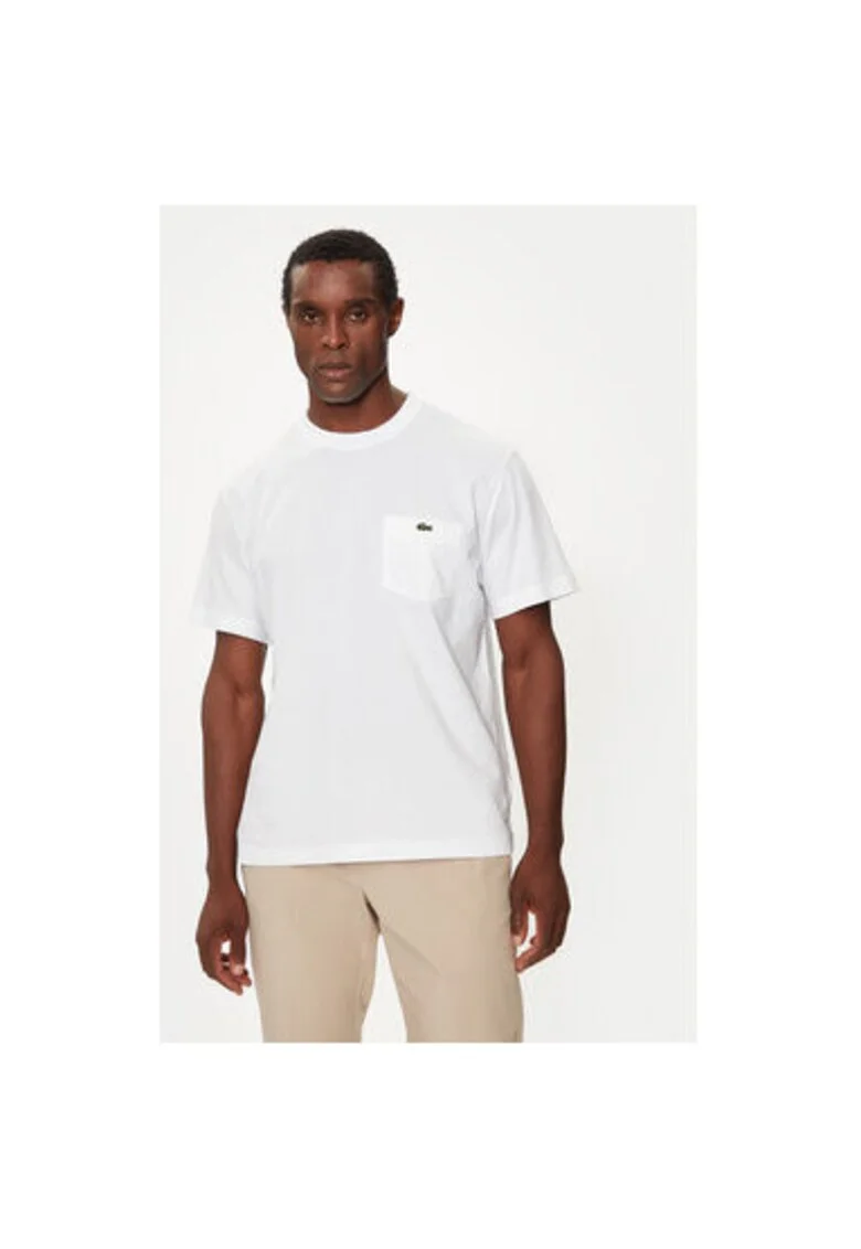 Tricou barbati,  304585920, Bumbac, Alb, Alb