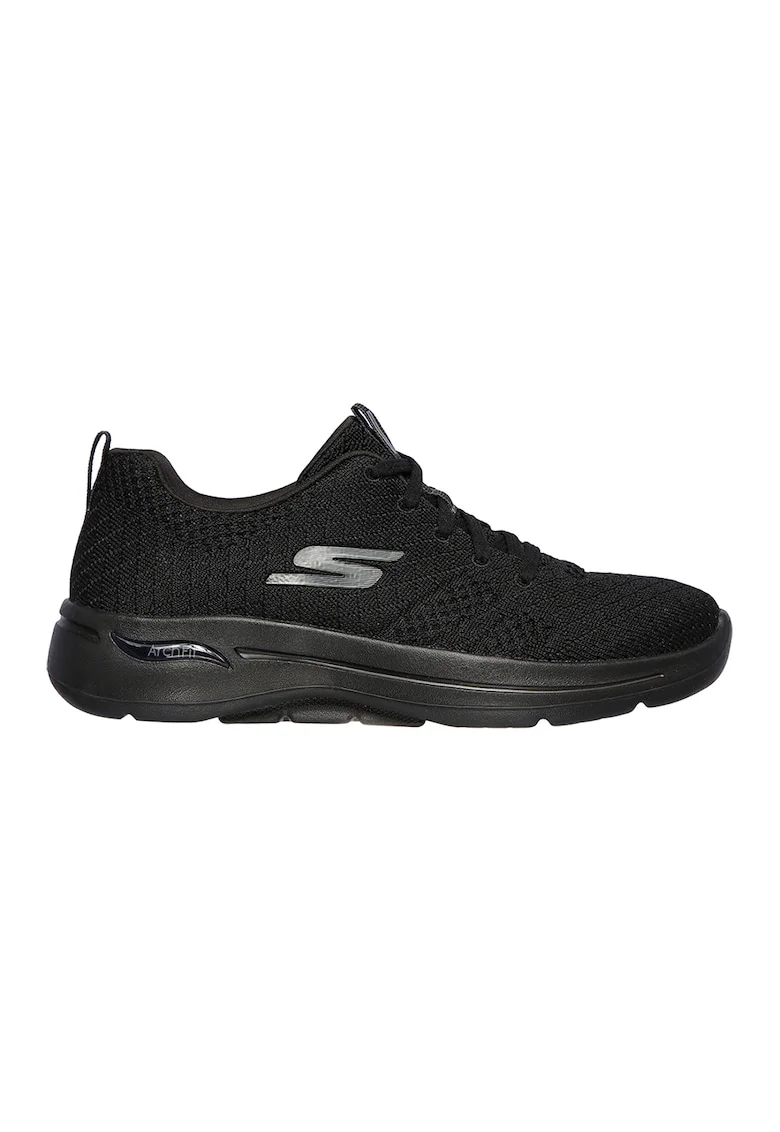 Pantofi sport de plasa tricotata GOwalk Arch Fit - Unify, Negru