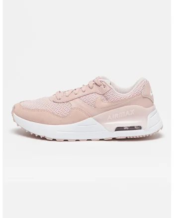 Pantofi sport cu garnituri de plasa si piele intoarsa Air Max Systm, Roz pastel/Roz prafuit