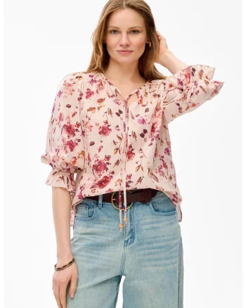 Bluza cu model floral lejera