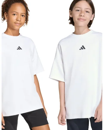 Tricou supradimensionat din amestec de bumbac, Alb/Negru