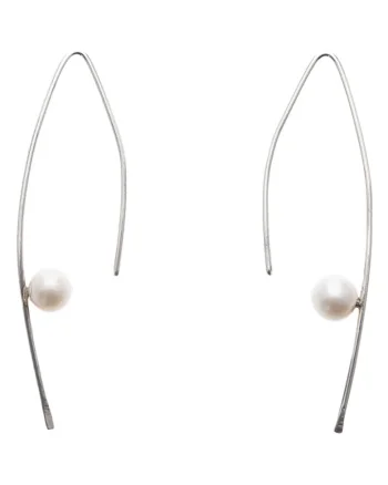 Cercei din argint cu perle, Pearl Essence, Produsul este livrat in ambalaj personalizat.