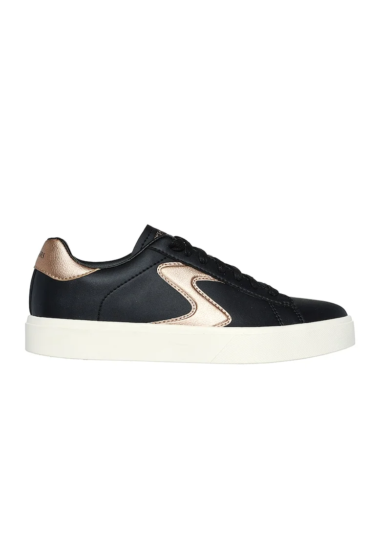 Pantofi sport din piele ecologica Eden LX, Negru/Auriu rose