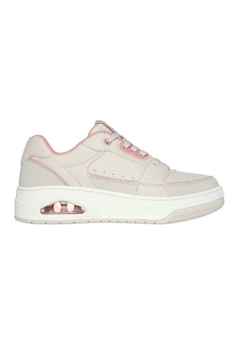 Pantofi sport de piele Uno Court, Coral/Crem