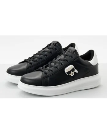 Pantofi sport din piele naturala cu logo,