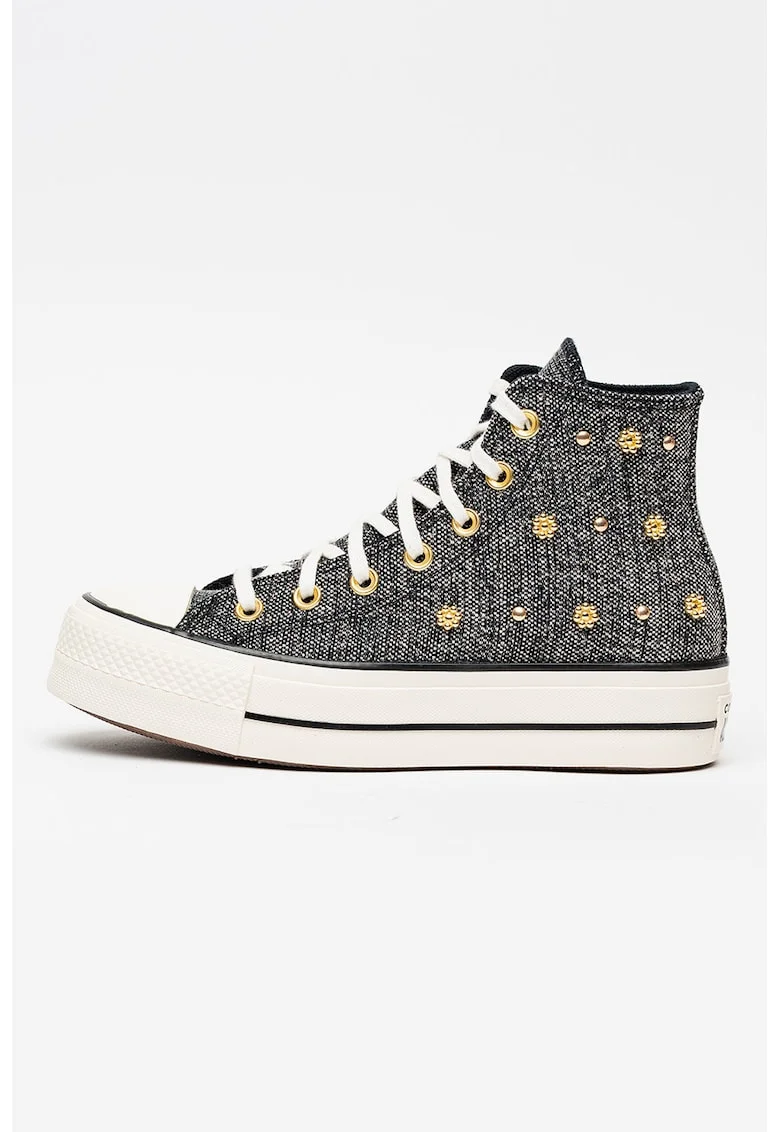 Pantofi sport Chuck Taylor All Star Lift Platform, Negru/Crem