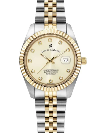 Ceas de dama JACQUES DU JWL01201 clasic, aur varga