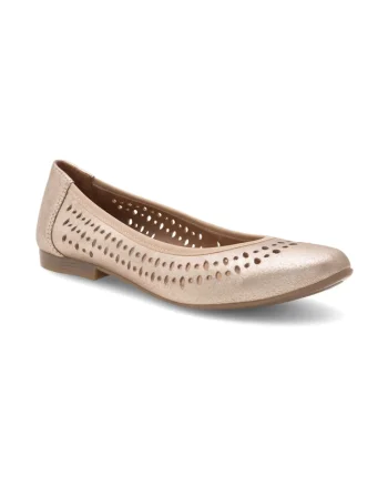 Balerini dama,  370277, Piele naturala, Auriu