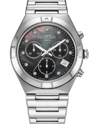 Ceas de dama  987837 41 80 20 argintiu, fashion sportiv, cu diamante