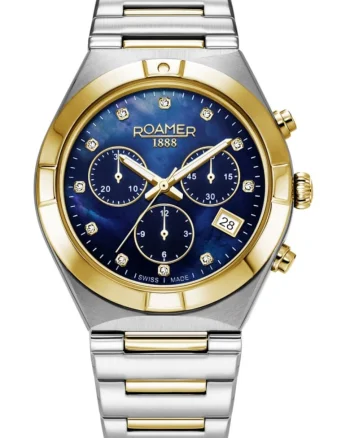 Ceas de dama  987837 47 40 20, de culoare granat, cu diamante