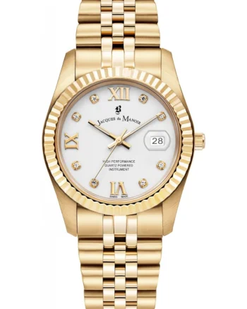 Ceas de dama JACQUES DU JWL01306 clasic, aurit