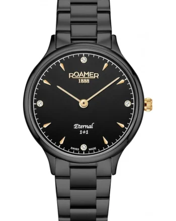 Ceas de dama  863857 45 55 50 negru clasic pentru cupluri