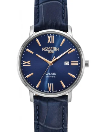 Ceas de dama  958844 41 43 05, clasic, in culoare bleumarin, potrivit pentru cupluri