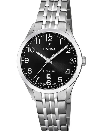 Ceas quartz din titan, Argintiu