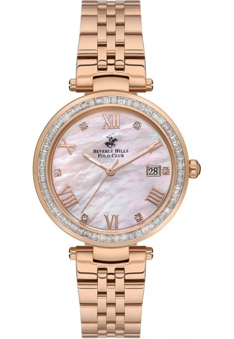 Ceas de dama BEVERLY HILLS BP3583X.480 roz, in tendinte, perfect pentru cadou