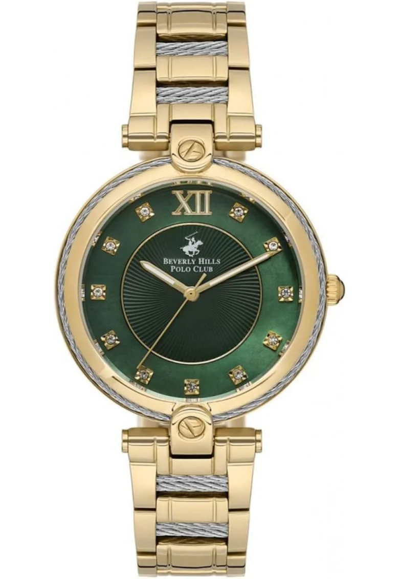 Ceas de dama BEVERLY HILLS BP3585X.120 verde fashion, cadou perfect