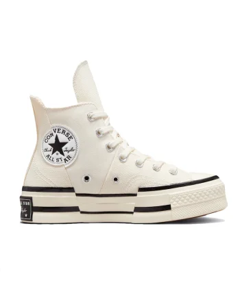 Tenisi unisex din material textil cu logo Chuck 70 Plus, Alb