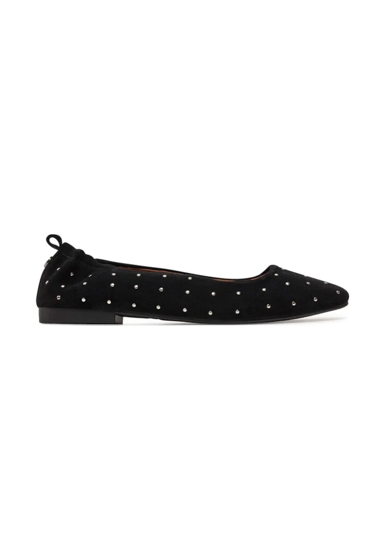 Balerini dama,  304417, Piele naturala,, Negru
