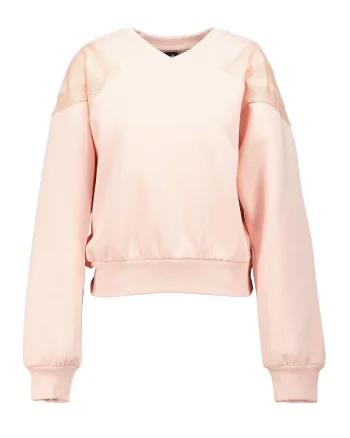 Bluza de trening cu croiala lejera Future Icons, Roz piersica deschis