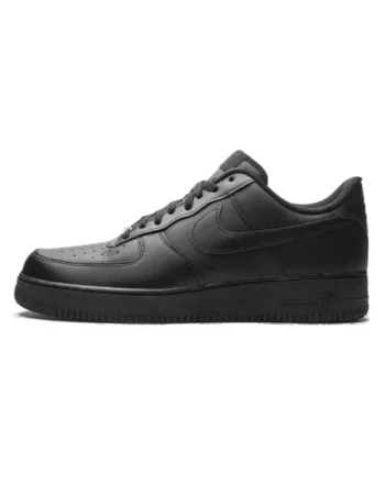 Pantofi sport barbati  Air Force 1 Low '07, negru, piele, design versatil