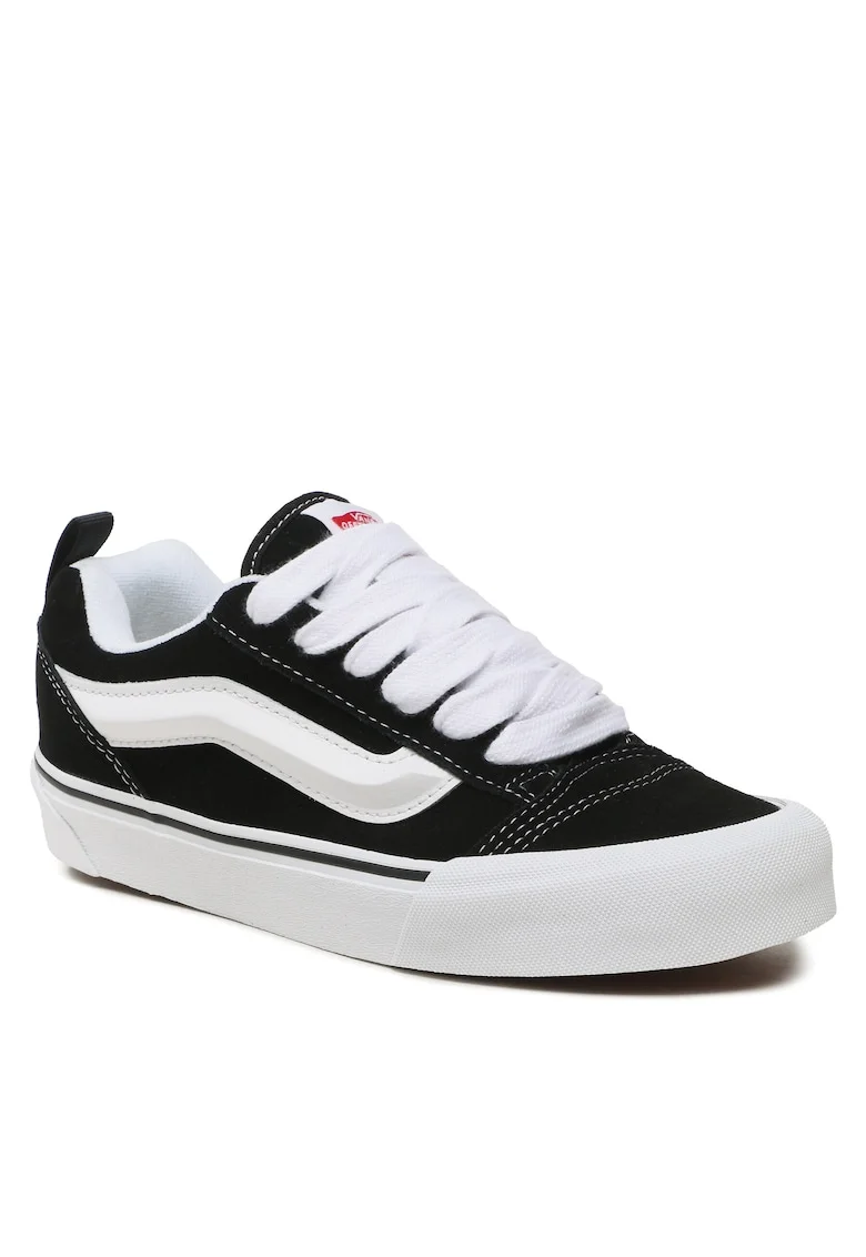 Pantofi Sport Barbati,  KNU SKOOL, Piele naturala, Negru, Alb/Negru