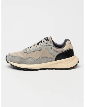 Pantofi sport City Mkii de piele intoarsa cu insertii din material textil, Maro taupe/Gri inchis