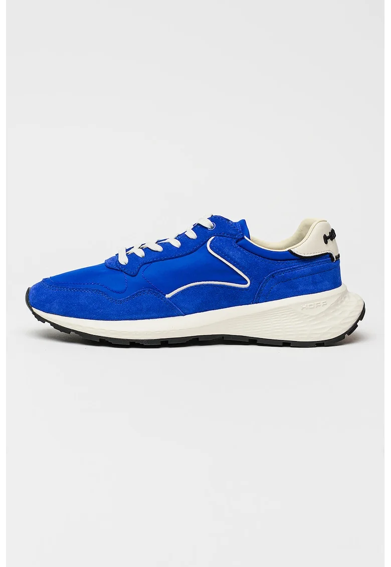 Pantofi sport City Mkii de piele intoarsa si insertii din material textil, Albastru royal