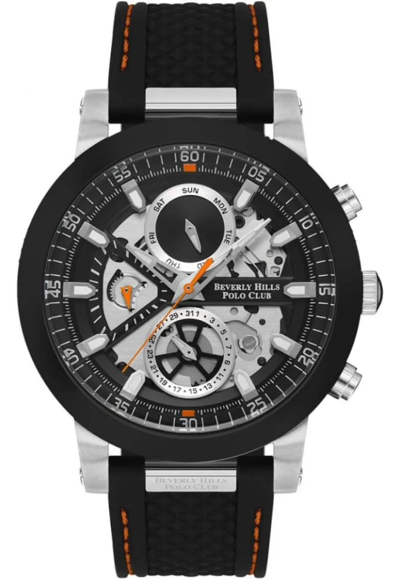 Ceas barbatesc BEVERLY HILLS BP3555X.350 negru fashion ca si cadou