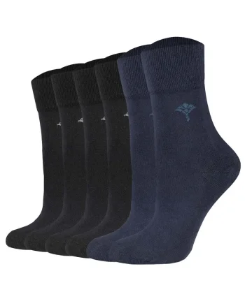 Set de sosete scurte Daily Glam - 6 perechi, Negru/Albastru inchis