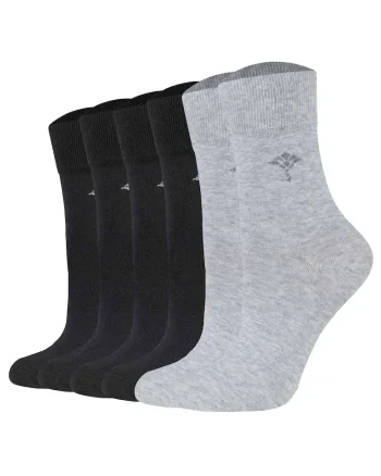 Set de sosete scurte Daily Glam - 6 perechi, Negru/Gri