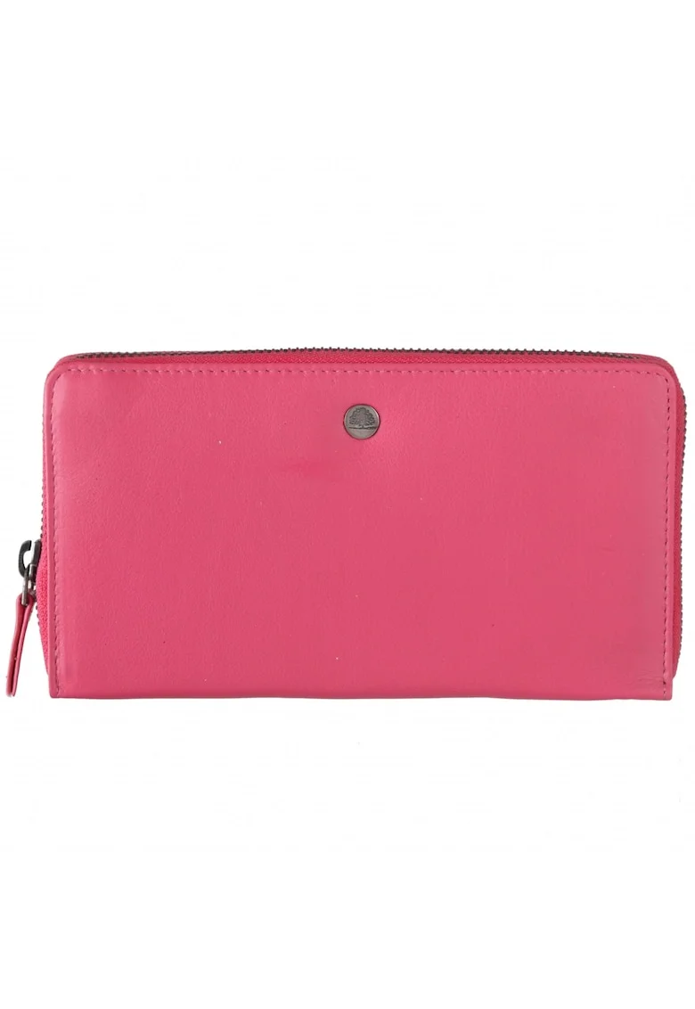 Portofel dama piele naturala 19 x 10.5 x 3 cm, Spongy Nappa,, Roz