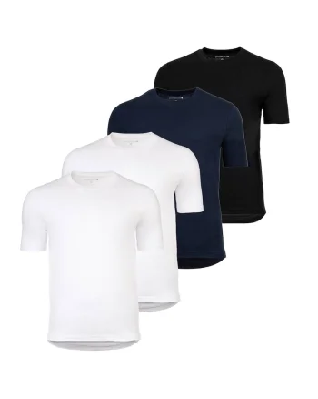 Set de tricouri de bumbac - 4 piese, Multicolor