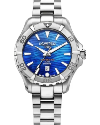 Ceas de dama  860844 41 45 20, albastru, sportiv, potrivit pentru scufundari