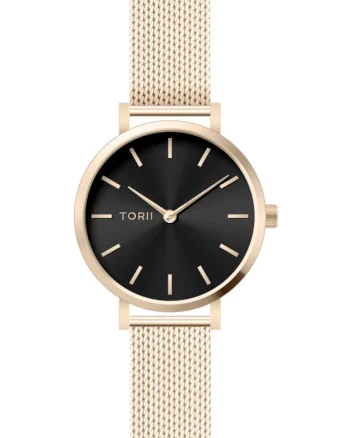 Ceas de dama  L28LS.BL, aur roz fashion clasic
