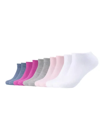 Set de sosete unisex pana la glezna - 10 perechi, Multicolor