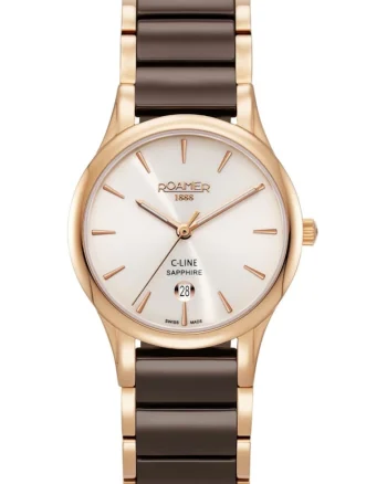 Ceas de dama  658844 49 35 63, aur roz si clasic bijuterie