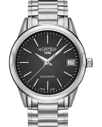 Ceas de dama  508856 41 55 50, argintiu clasic, potrivit pentru cupluri