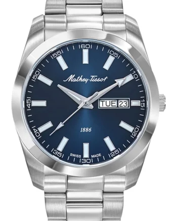 Ceas de barbati MATHEY-TISSOT H453ABU in culoare bleumarin clasic