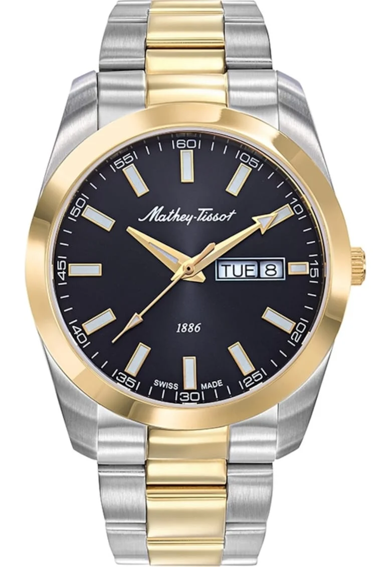 Ceas de barbati MATHEY-TISSOT H453BN, clasic, de culoare aurie