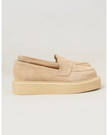 Pantofi loafer din piele intoarsa -  Dune - Sun, Bej