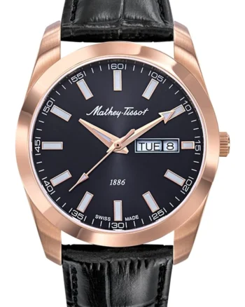 Ceas de barbati MATHEY-TISSOT H453PLN, clasic, de culoare neagra