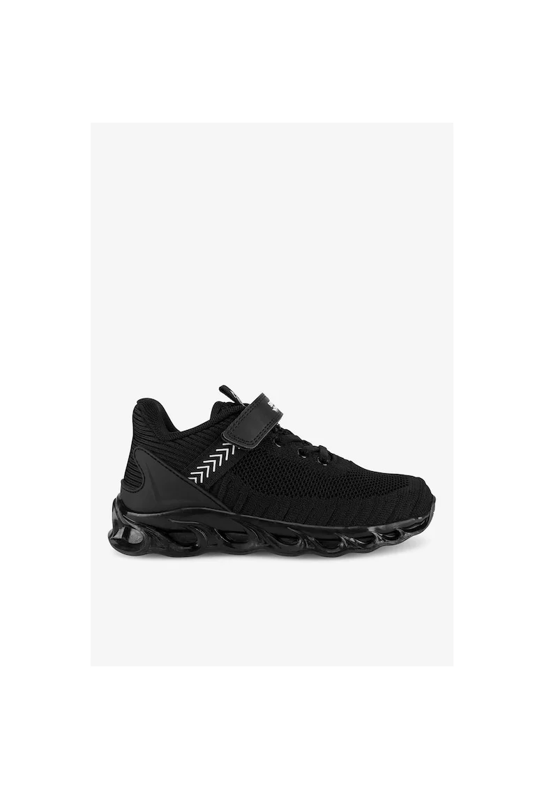 Pantofi sport baieti  5903419775987, Textil, Negru, Negru
