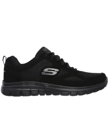 Pantofi sport cu garnitura de piele Burns Agoura, Negru
