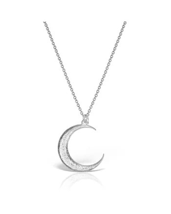 Colier Argint 925 placat cu rodiu cu pandantiv Luna - Moon