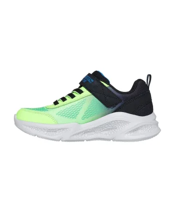 Pantofi sport cu velcro Meteor-Lights - Krendox, Negru/Verde neon