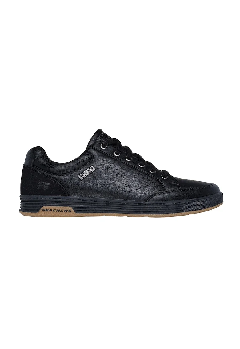 Pantofi sport low-cut de piele ecologica, Negru