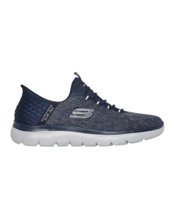 Pantofi sport de plasa cu logo, Bleumarin