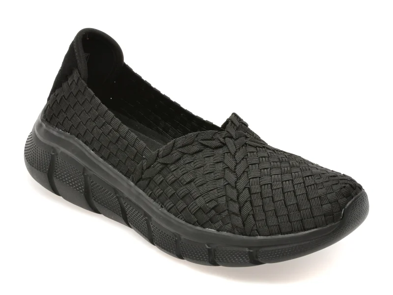 Pantofi sport SKECHERS negri, 117323, din material textil