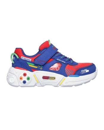 Pantofi sport cu velcro Game Kicks: Gametronix, Rosu/Albastru